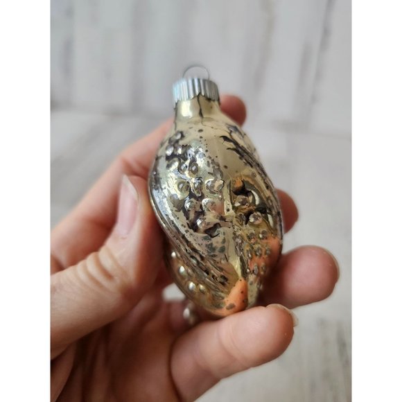 Vintage radko shiny Brite spiral acorn glass ornament set Xmas tree - Picture 10 of 12